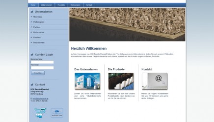 KCK Baustoffhandel – Websiteentwicklung, Branding