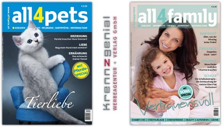 all4pets, all4family Magazine – Redaktionelles
